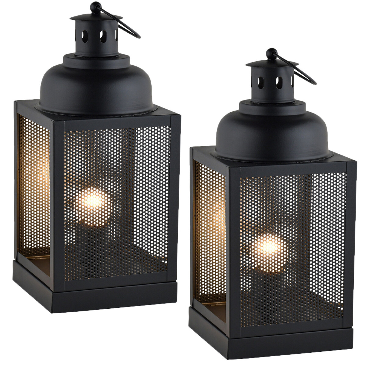 Lot de 2 lampes de table modernes, lampe box