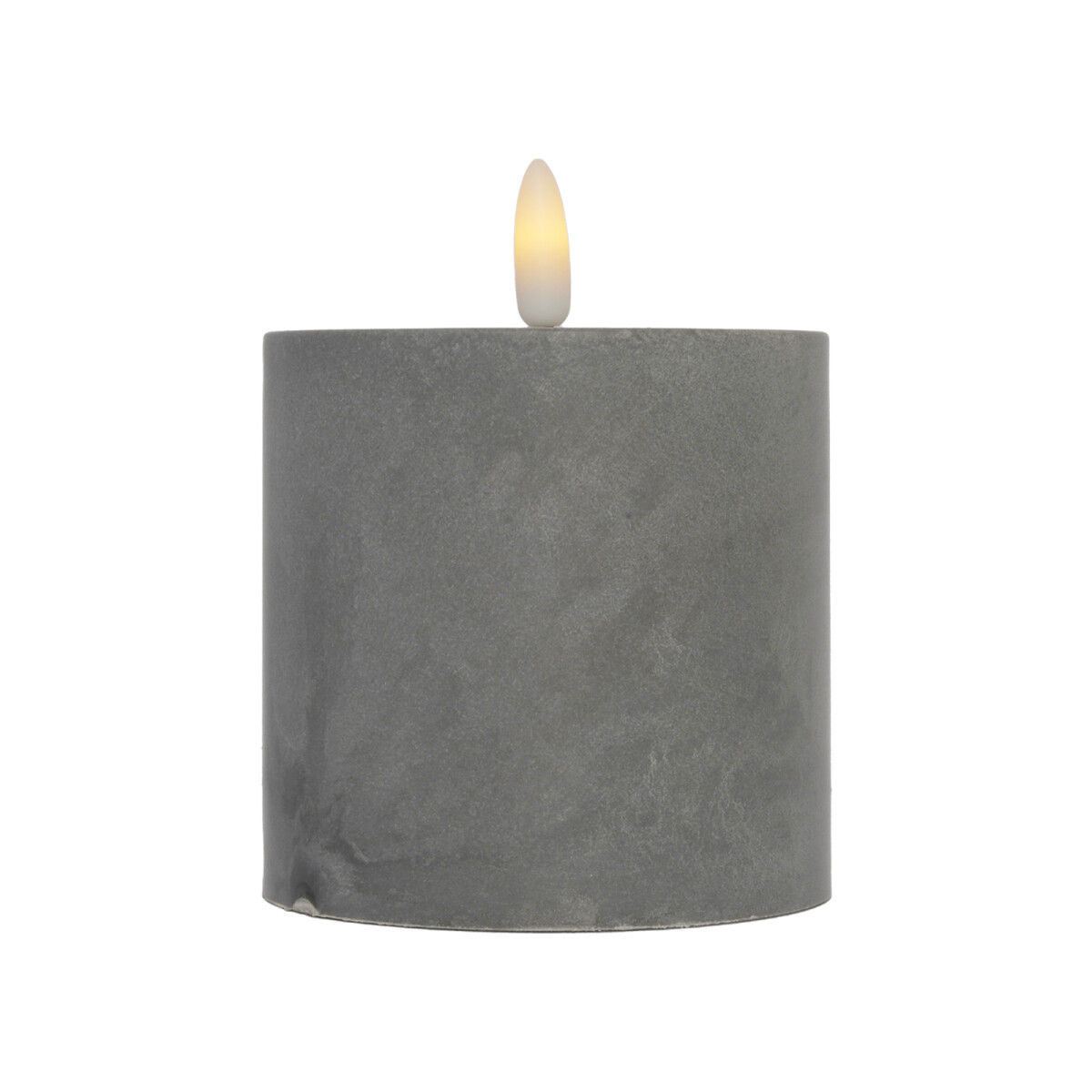 LED Kerze Zement Design Samod Rund