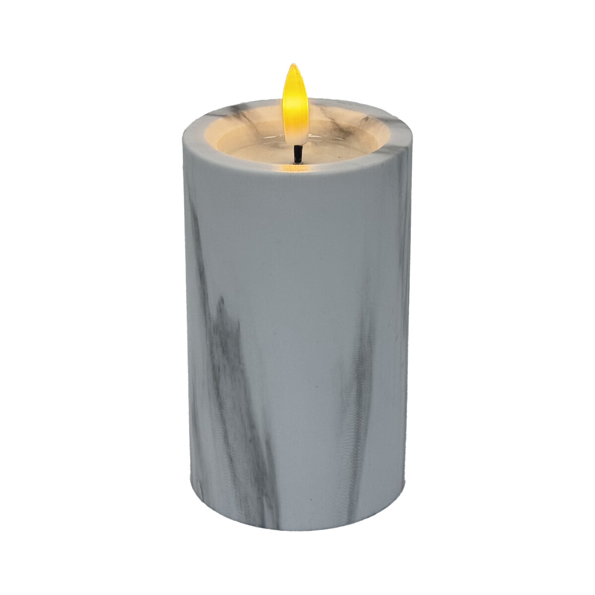 LED Kerze Marmor Design Hony