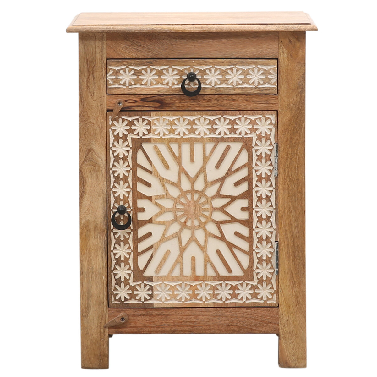 Marokkanische Deko Nachttisch aus Holz Julah