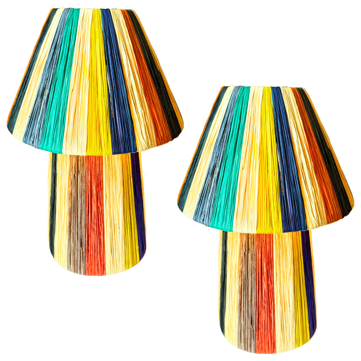 Lot de 2 lampes de table décorati box