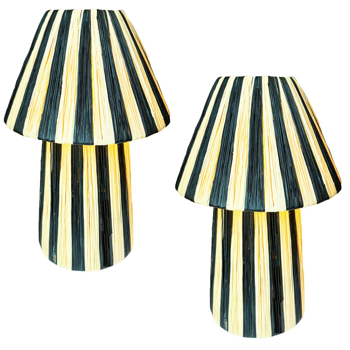 Lot de 2 lampes de table décorati box