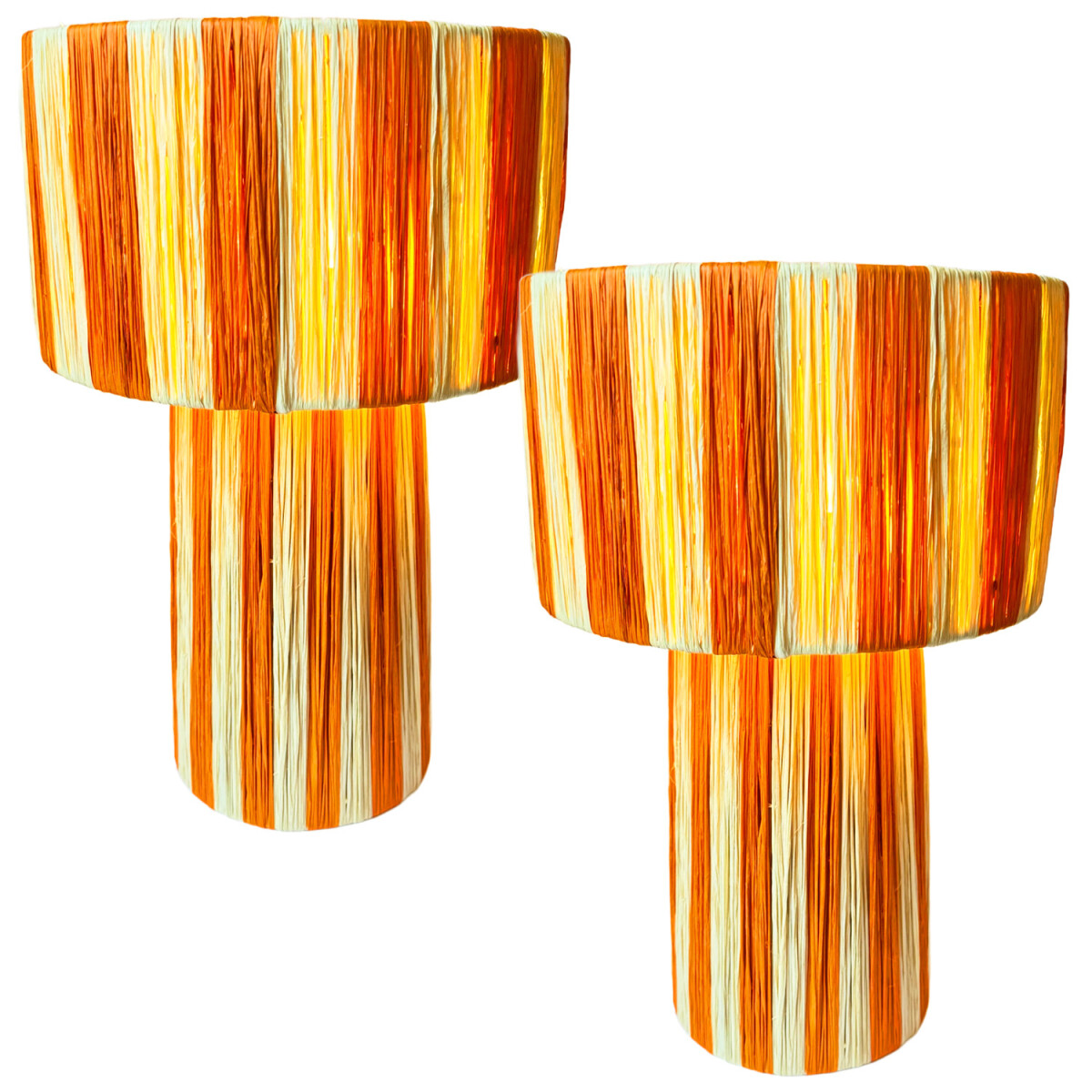 Lot de 2 lampes de table décorati box