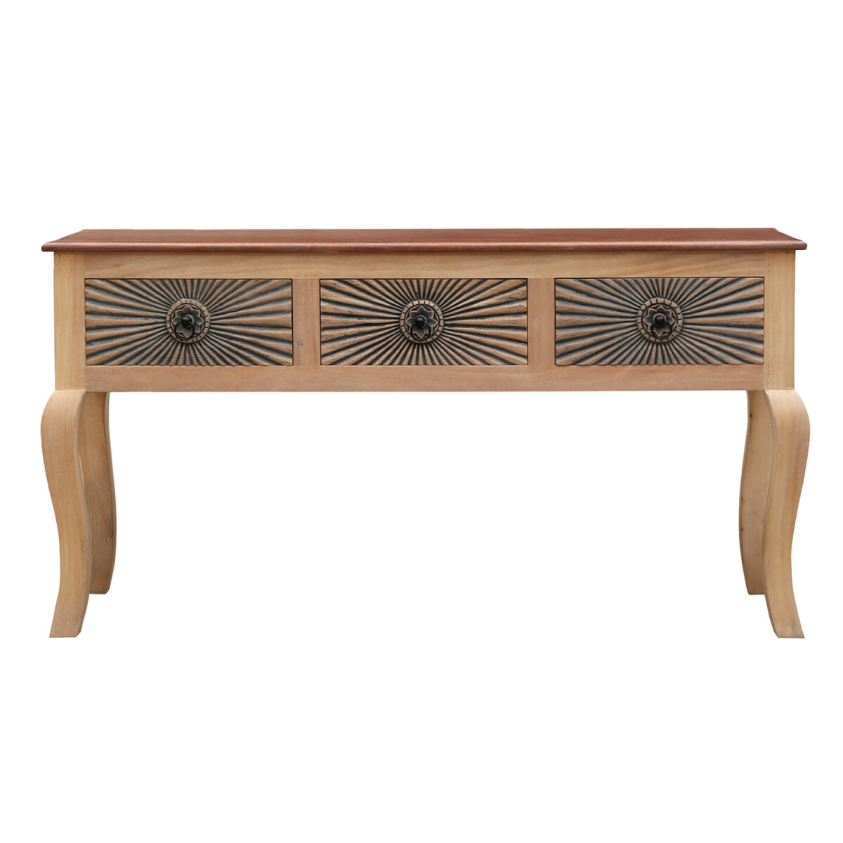 Konsolentisch Abbey – Massivholz, handgeschnitzt, 150 