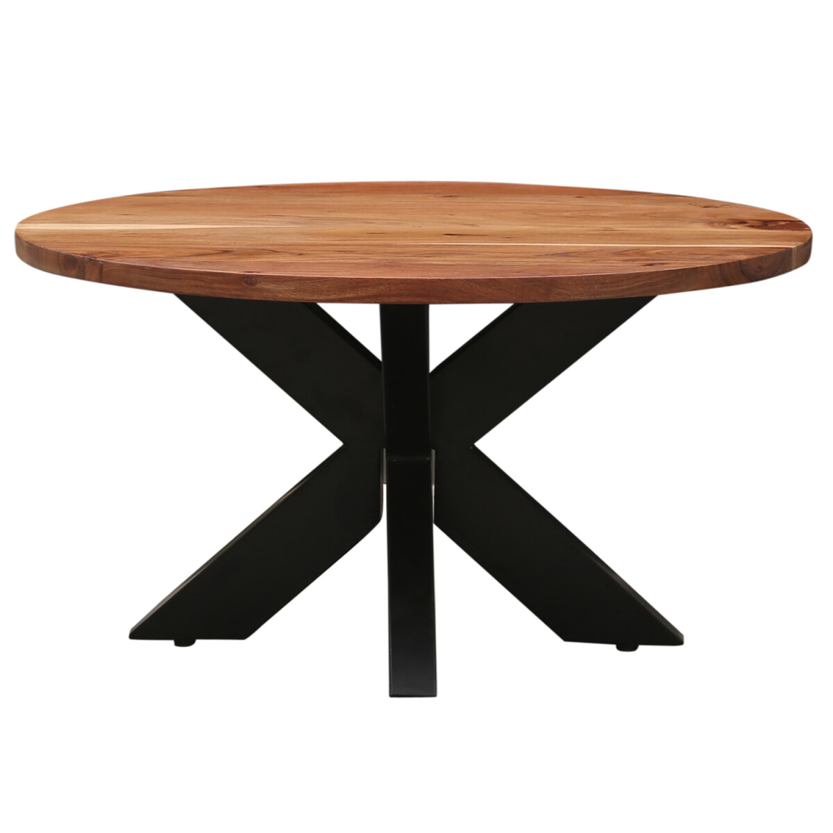 Couchtisch Abele 70 cm rund mit Massivho box