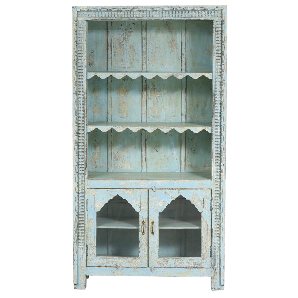 Muster 154 Regal &ndash; Massivholz 200 cm, Vintage...