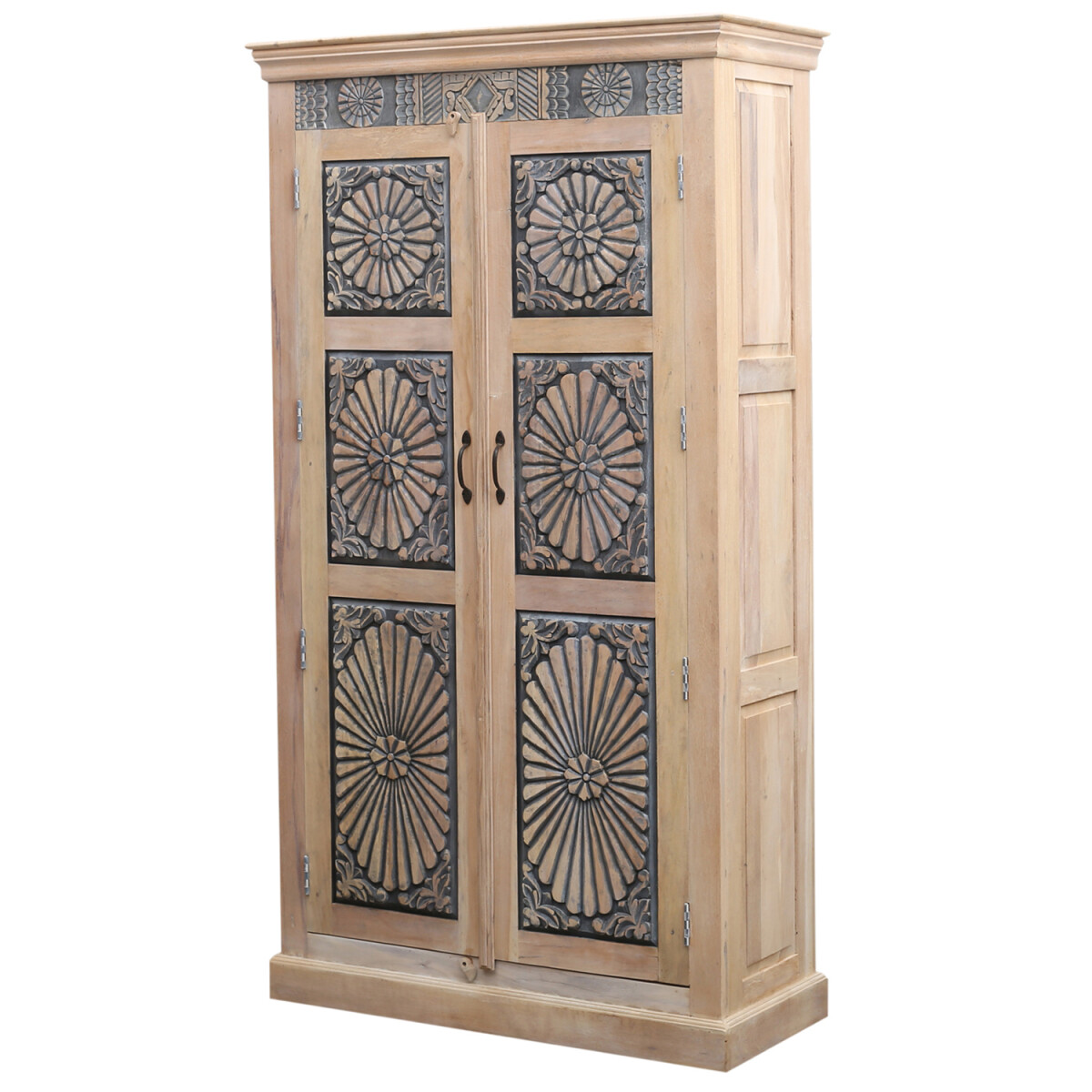 Abilene Kleiderschrank – Massives Teakholz, 183 cm, ha