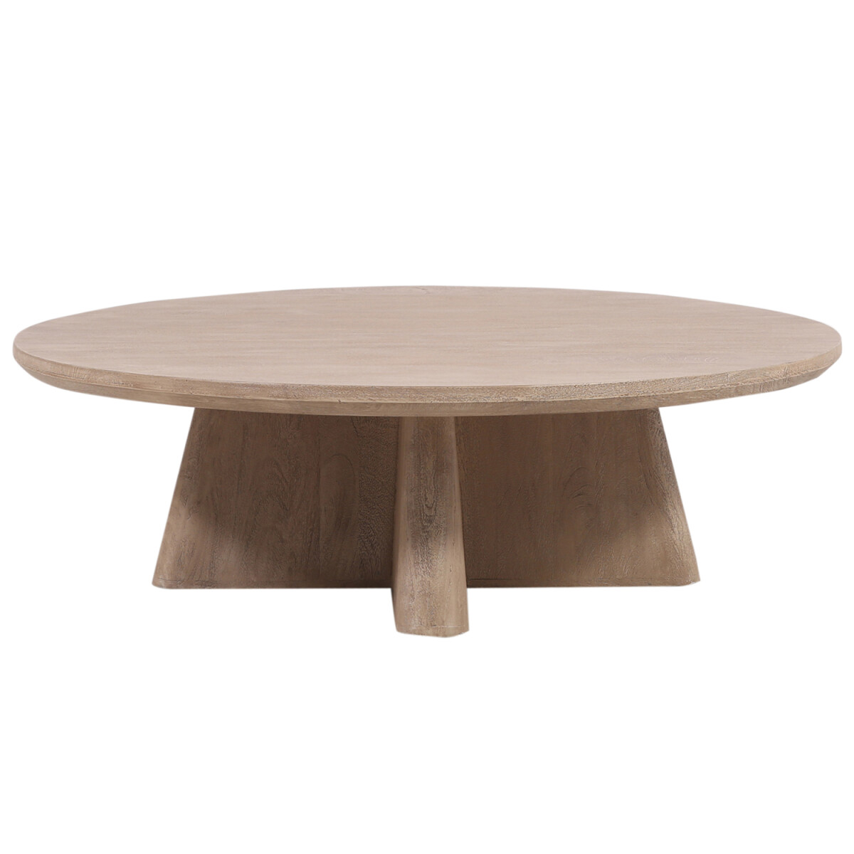 Couchtisch Adelina Ø 120 cm aus massivem Mangoholz im