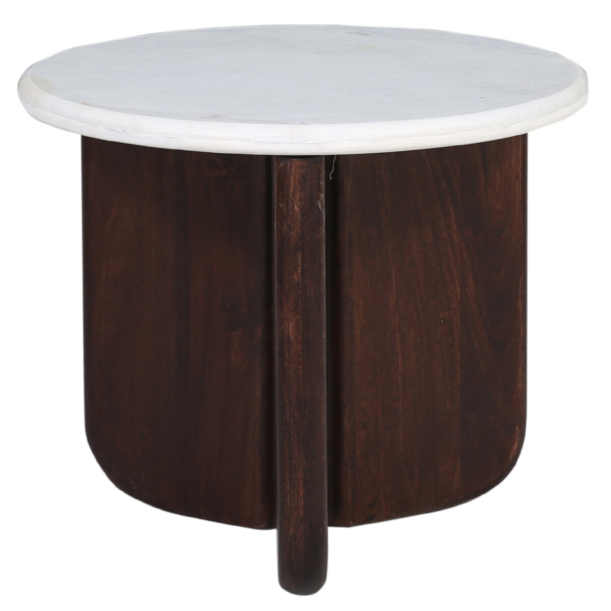 Adelisa runder Couchtisch 60 cm mit Marm box