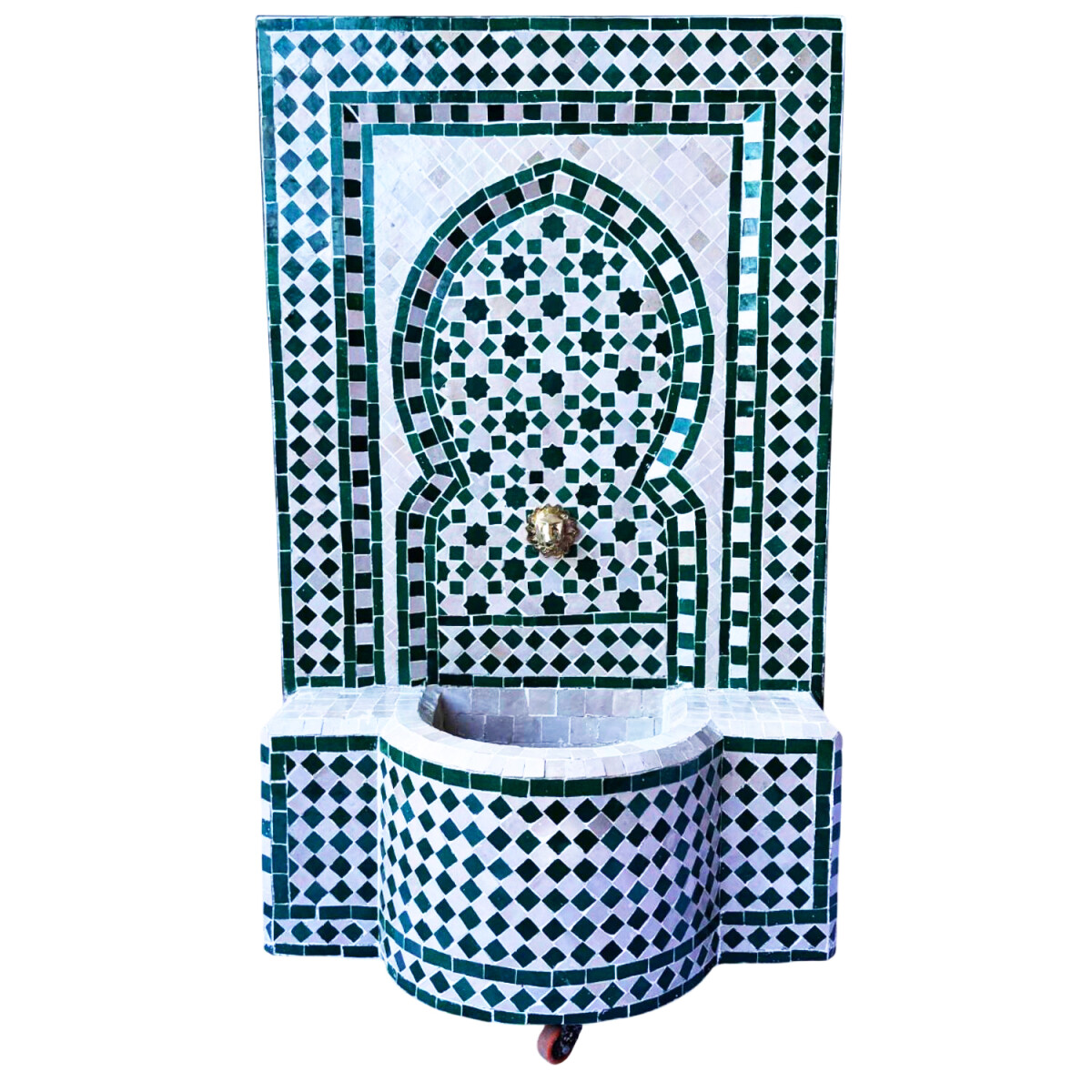 Marokkanischer Mosaik Gartenbrunnen 107c box