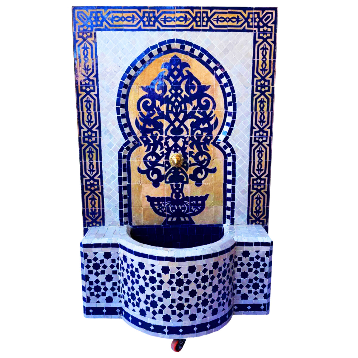 Fontaine de jardin marocaine en mosa&ium box