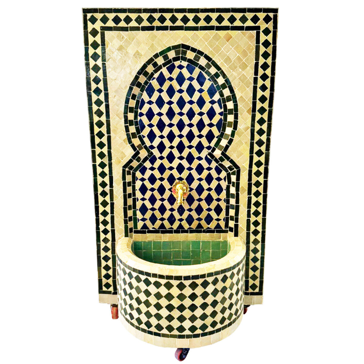 Fontaine de jardin marocaine en mosa&ium box