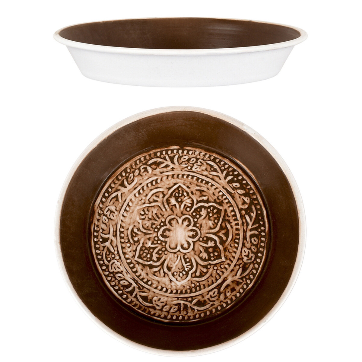 Tantar Tablett 18cm Orange, orientalisch, handgefertigt aus 