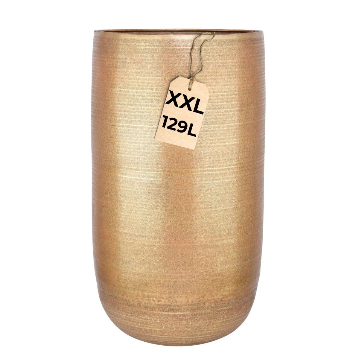 Blumentopf Camiel gold 81cm - hoher rund box