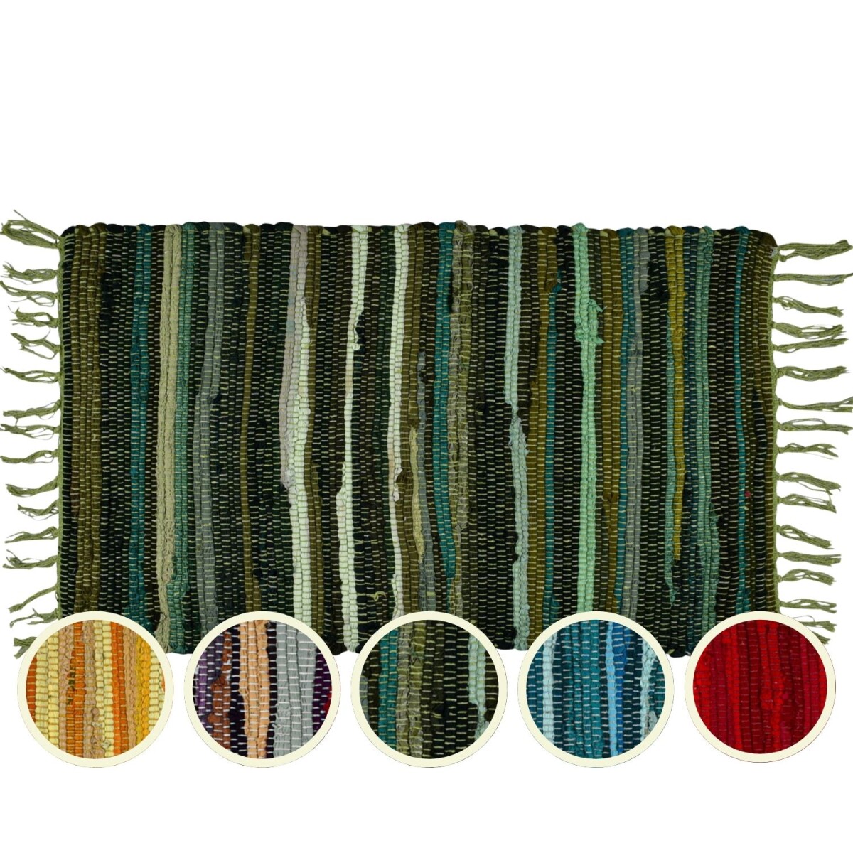 Tapis Callum vert 90 × 50 cm | Tap box