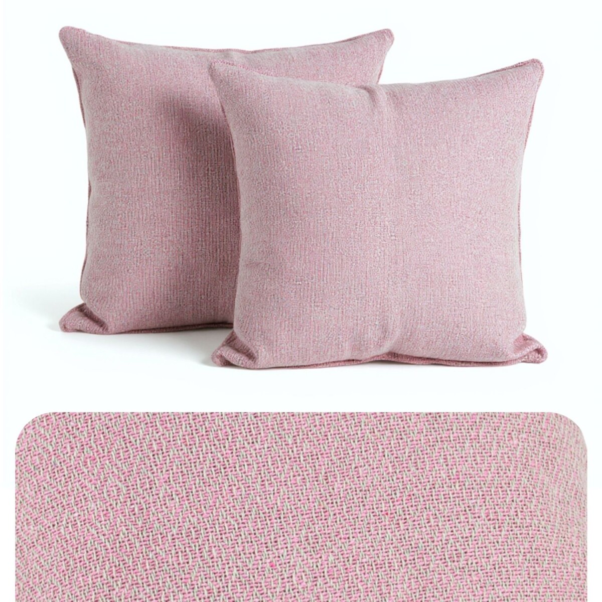 Lot de 2 housses de coussin Calix Rose 4 box