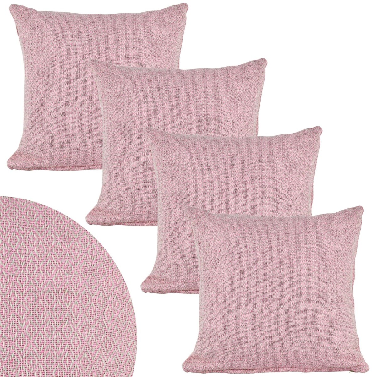Lot de 4 housses de coussin Calix Pink 4 box