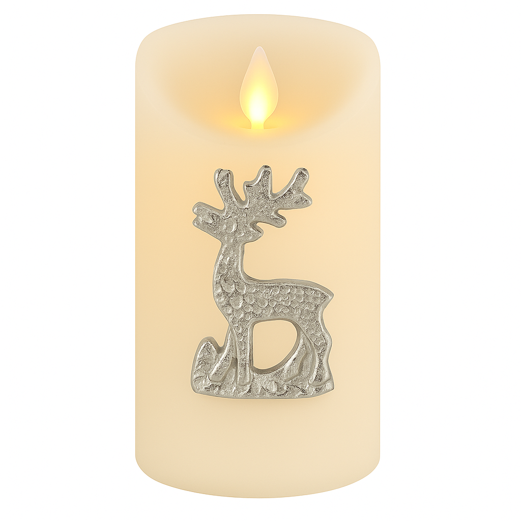 Kerzenpin Caloge F 6cm Silber | Boho Vintage Kerzenstecker A