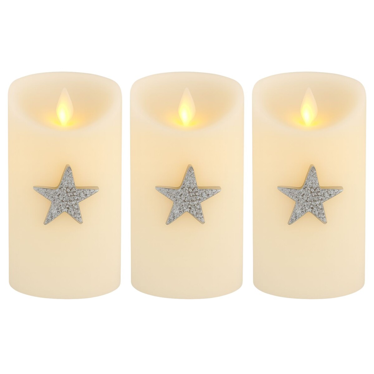 3er Set Kerzenpin Caloge J 6cm Silber | Boho Vintage Kerzens