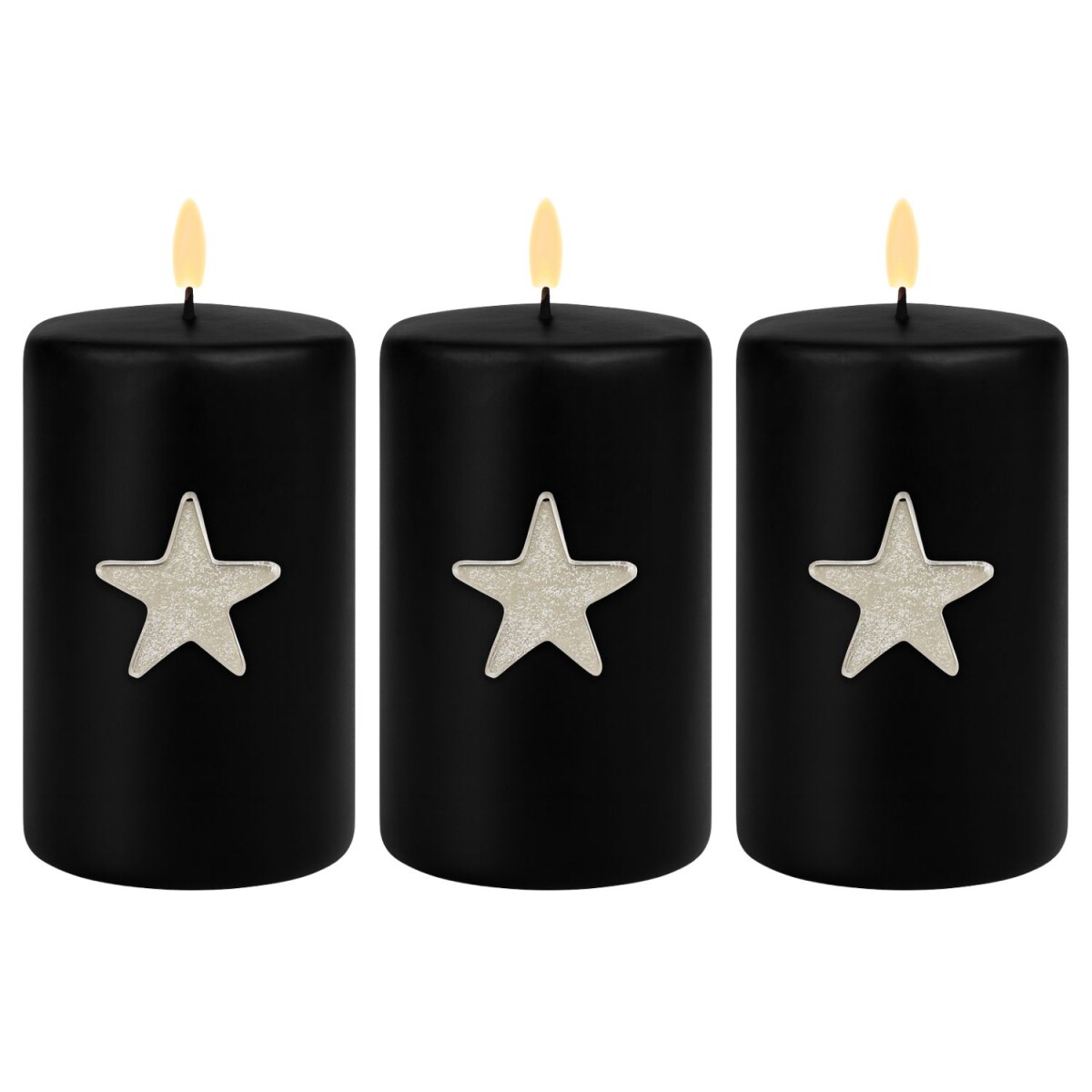 3er Set Kerzenpin Caloge K 6cm Silber | Boho Vintage Kerzens