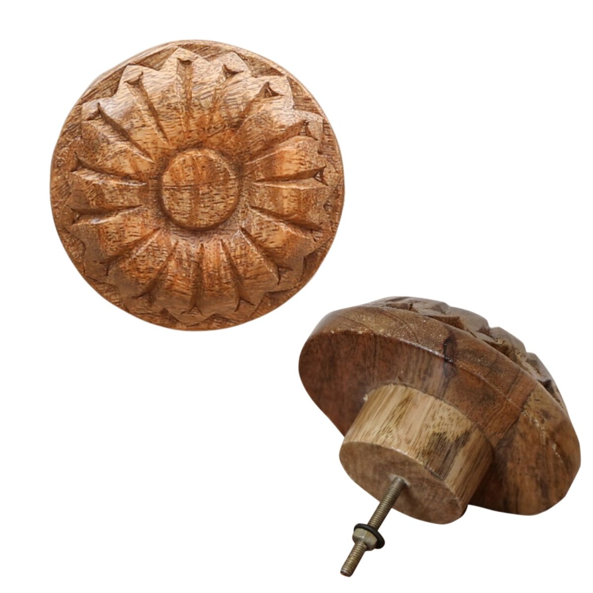 Boho Möbelgriff Admir 9cm aus Holz  box