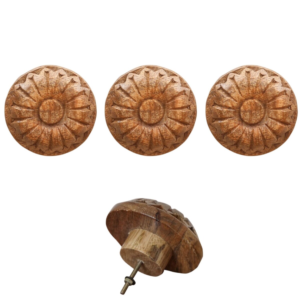 Boho Möbelgriff Admir 3er Set rund  box