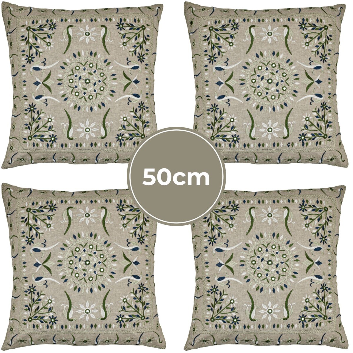 Lot de 4 housses de coussin faites main  box