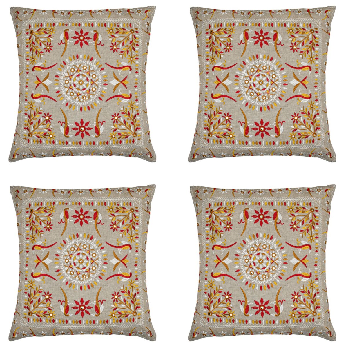 Lot de 4 housses de coussin faites main  box