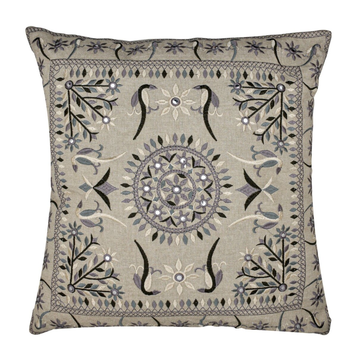 Handgefertigter Kissenbezug Lodge Grau 5 box