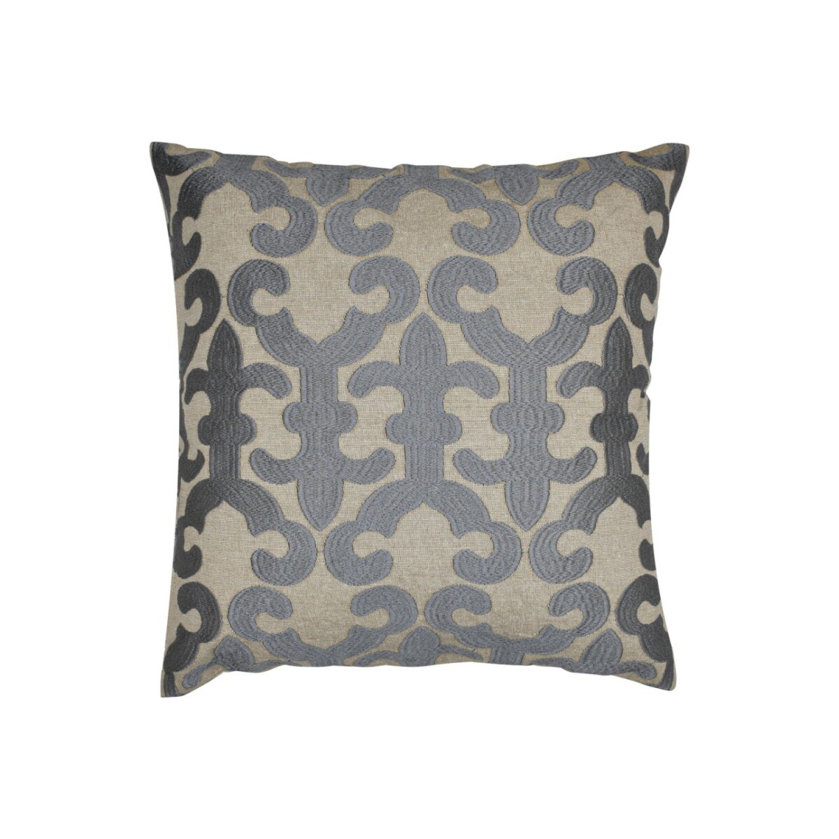 Handgefertigter Kissenbezug Kayon Grau 4 box