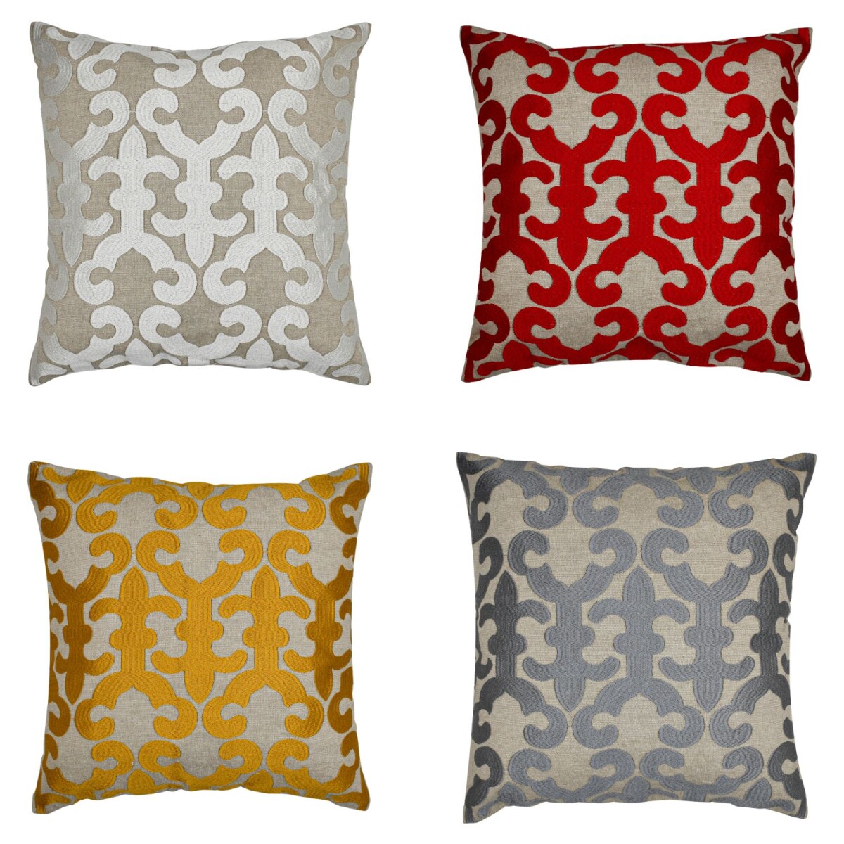 Lot de 4 housses de coussin faites main  box