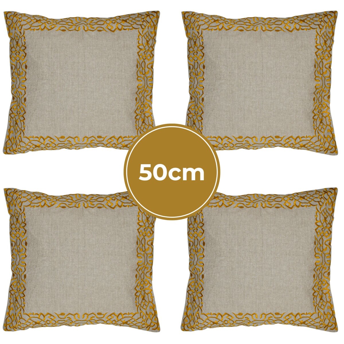 Lot de 4 housses de coussin faites main  box
