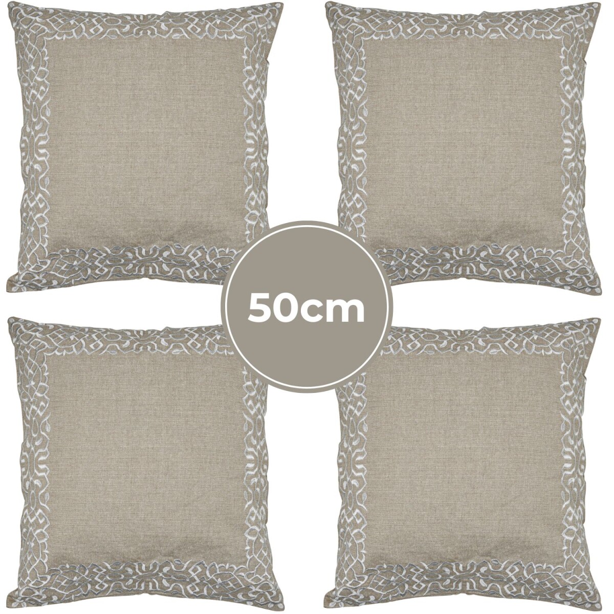 Lot de 4 housses de coussin faites main  box
