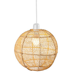 Suspension Florana 30 cm | Lampe bohème en raphia