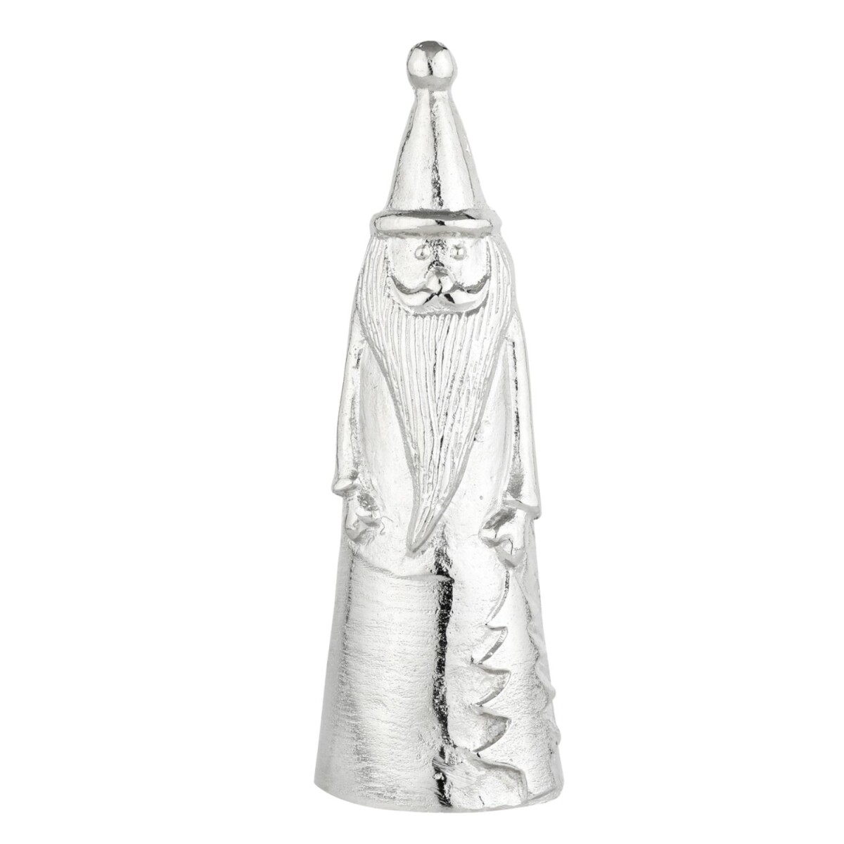 Dekofigur Santa groß 27cm Silber A box