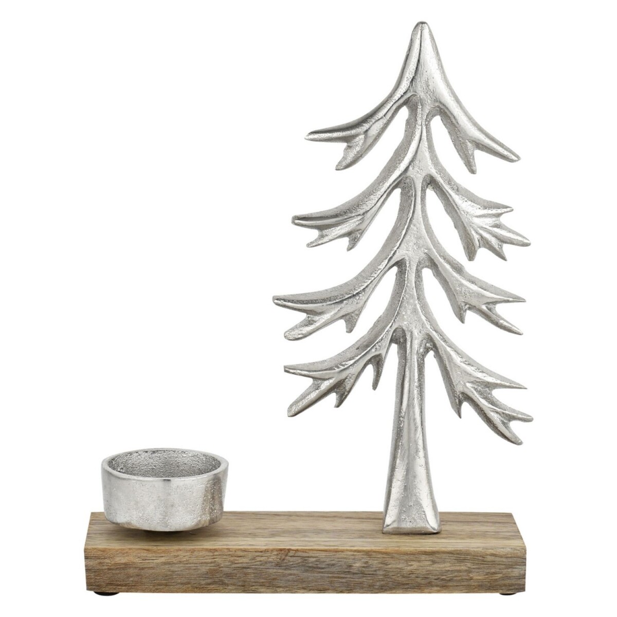 Photophore Xmas 1 en aluminium argent&ea box
