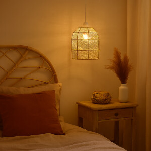 Suspension Ylvana en raphia 27 cm | Abat-jour...