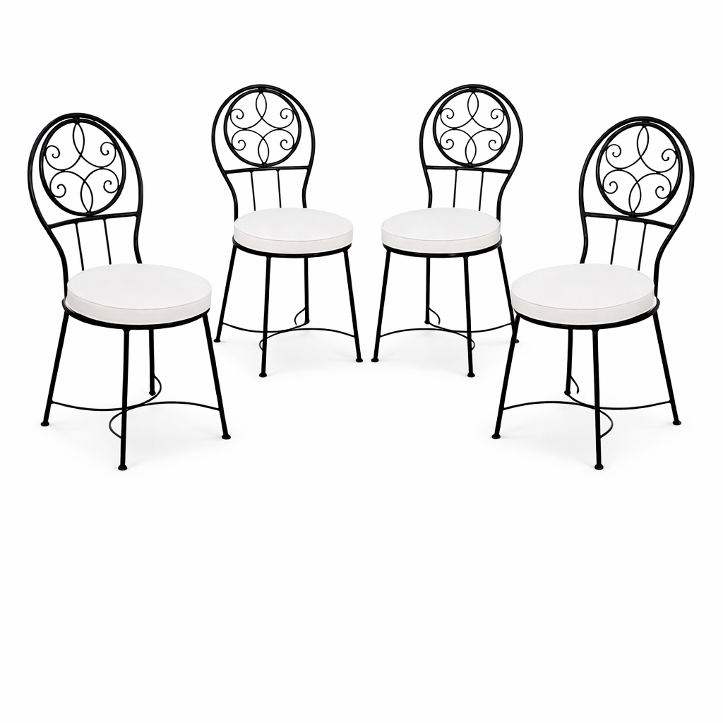 4er Set Eisenstuhl Stuhl Terassa Handarbeit | Gartenstuhl Me