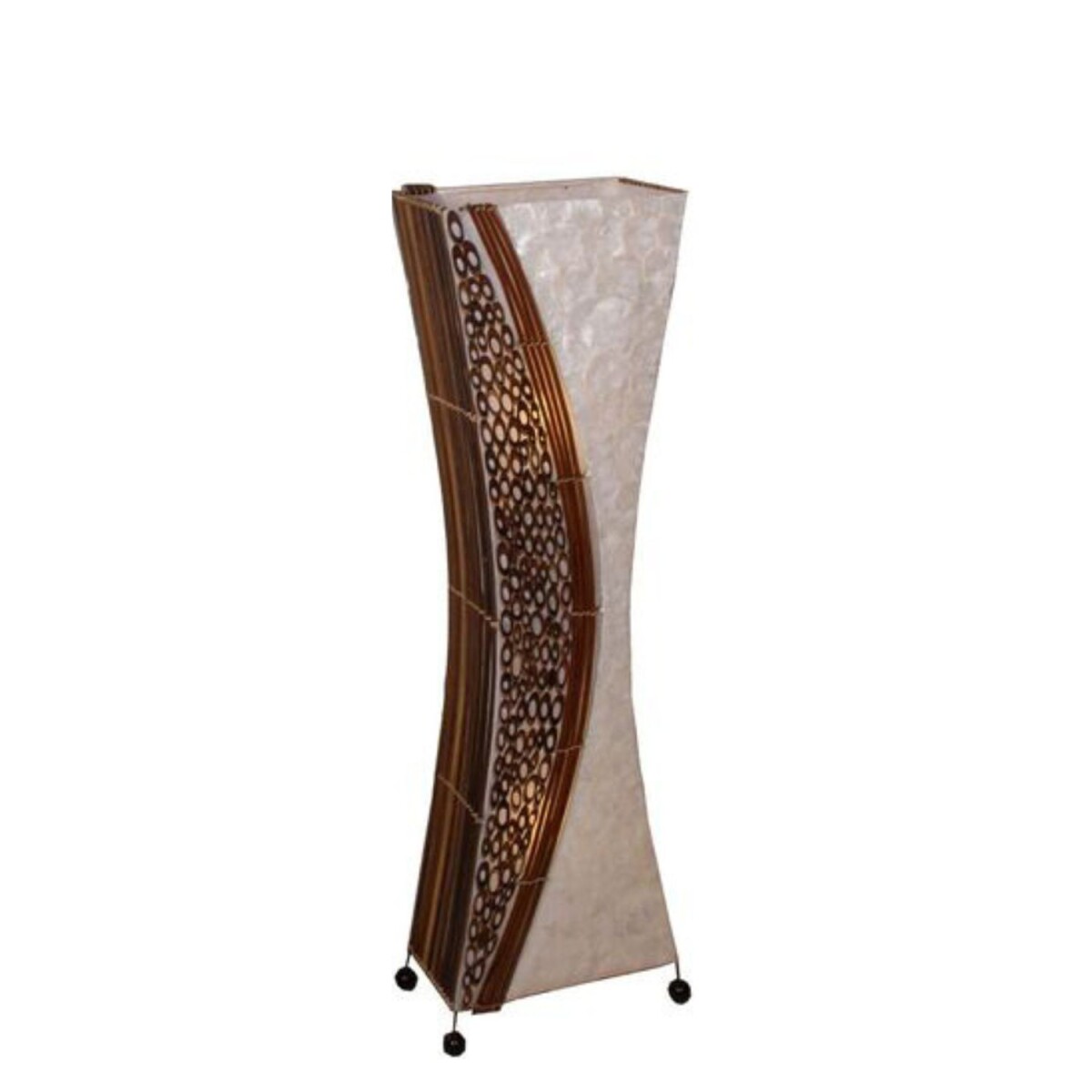 Lampadaire Wayan 100 cm en bambou et cap box