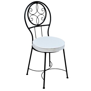 Chaise en fer forgé Terrassa | Chaise de jardin de...