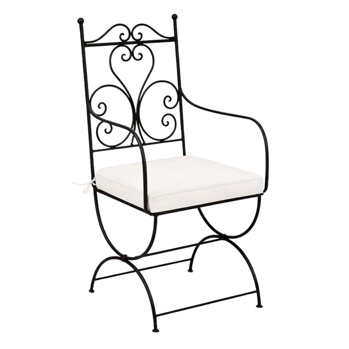 Eisenstuhl Stuhl Cuenca XL handgeschmiedet | Gartenstuhl Med