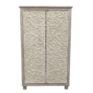 Buffet haut Raga 180 cm en bois massif, style...