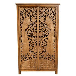 Buffet haut Ravina 190 cm en bois massif, style vintage...