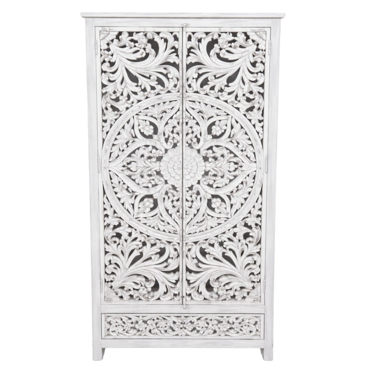 Highboard Rama 200cm Massivholz Boho Vintage Handarbeit