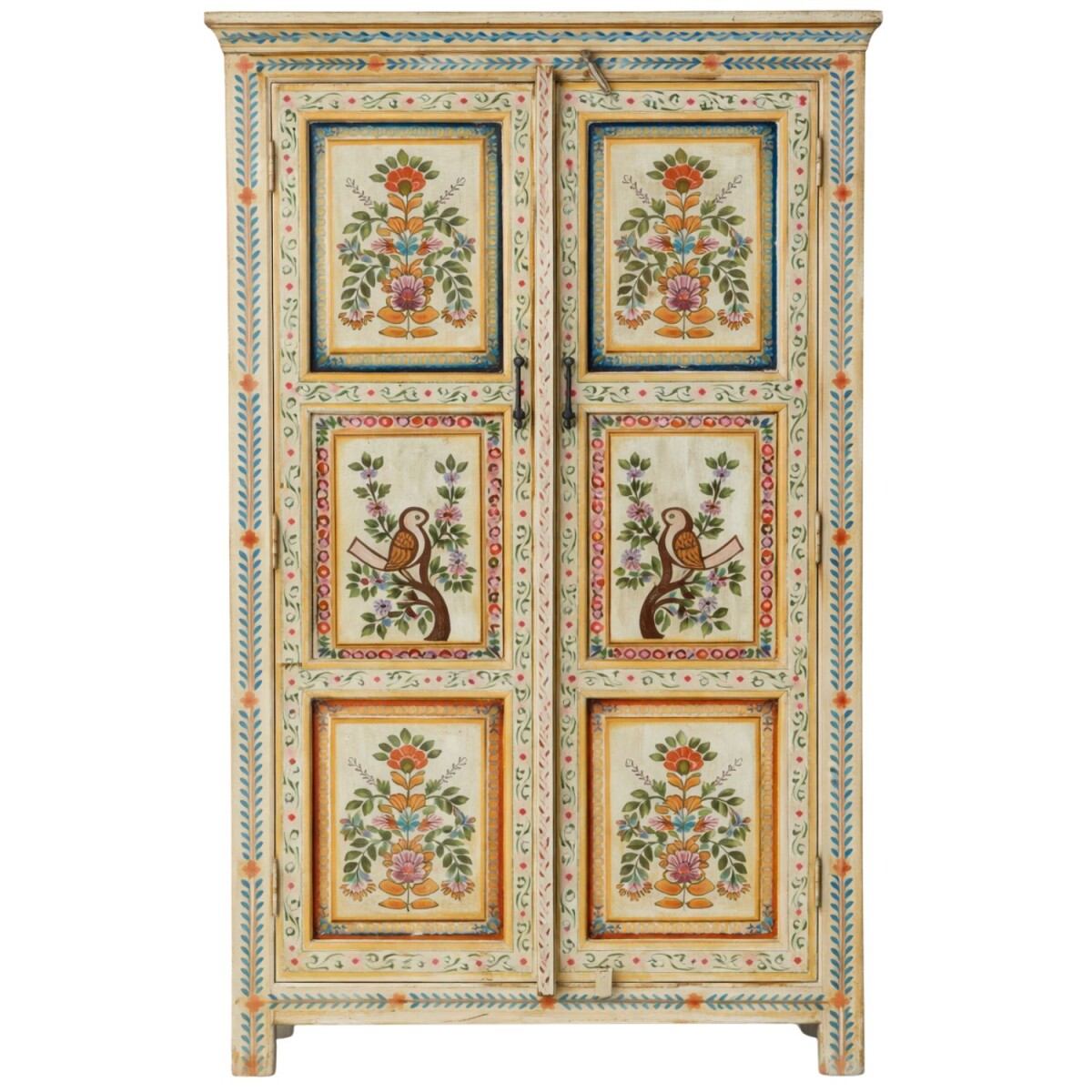 Handgefertigtes Highboard Rohini Massivholz Boho Vintage