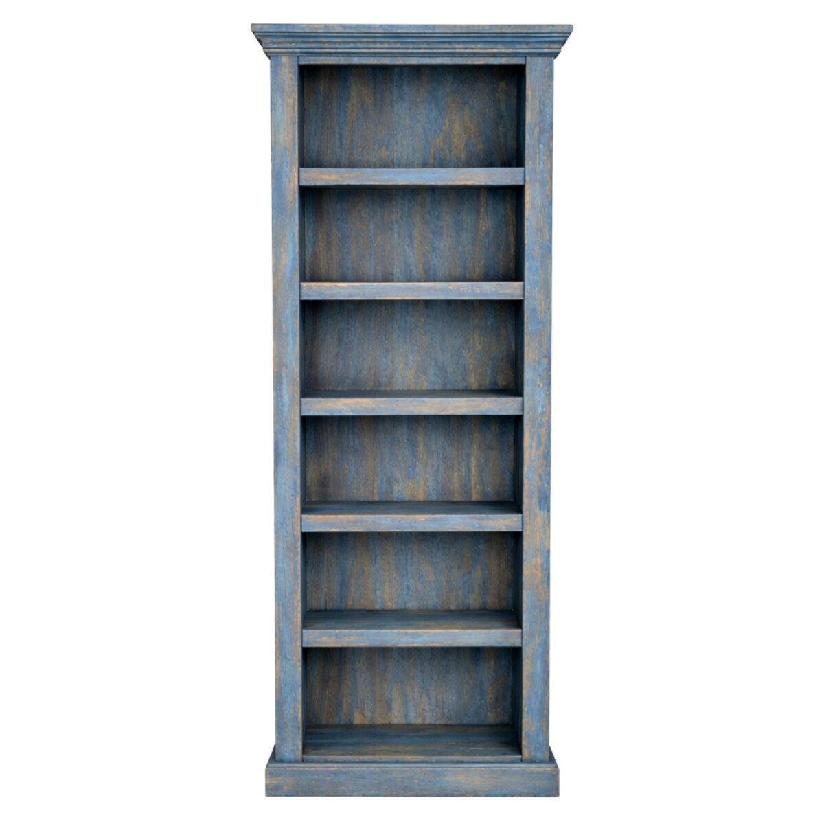 Badezimmerregal Kirpal Blau orientalisch Massivholz 180cm