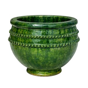 Cache-pot Giarda vert 60 cm en céramique de...