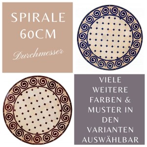 Table en mosaïque marocaine « Spirale »...