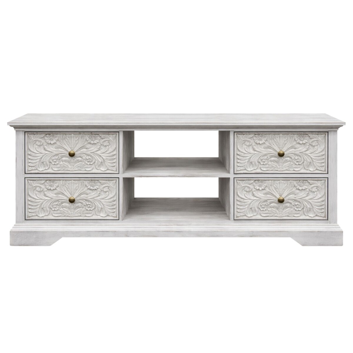 TV Schrank Radha 150cm Massivholz Boho Vintage