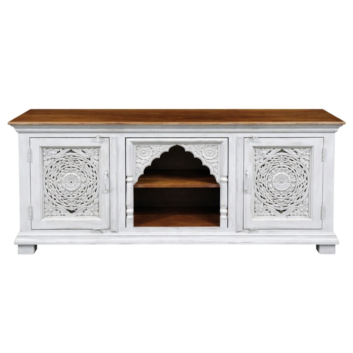 Lowboard Rashpal 160cm Massivholz Boho Oriental